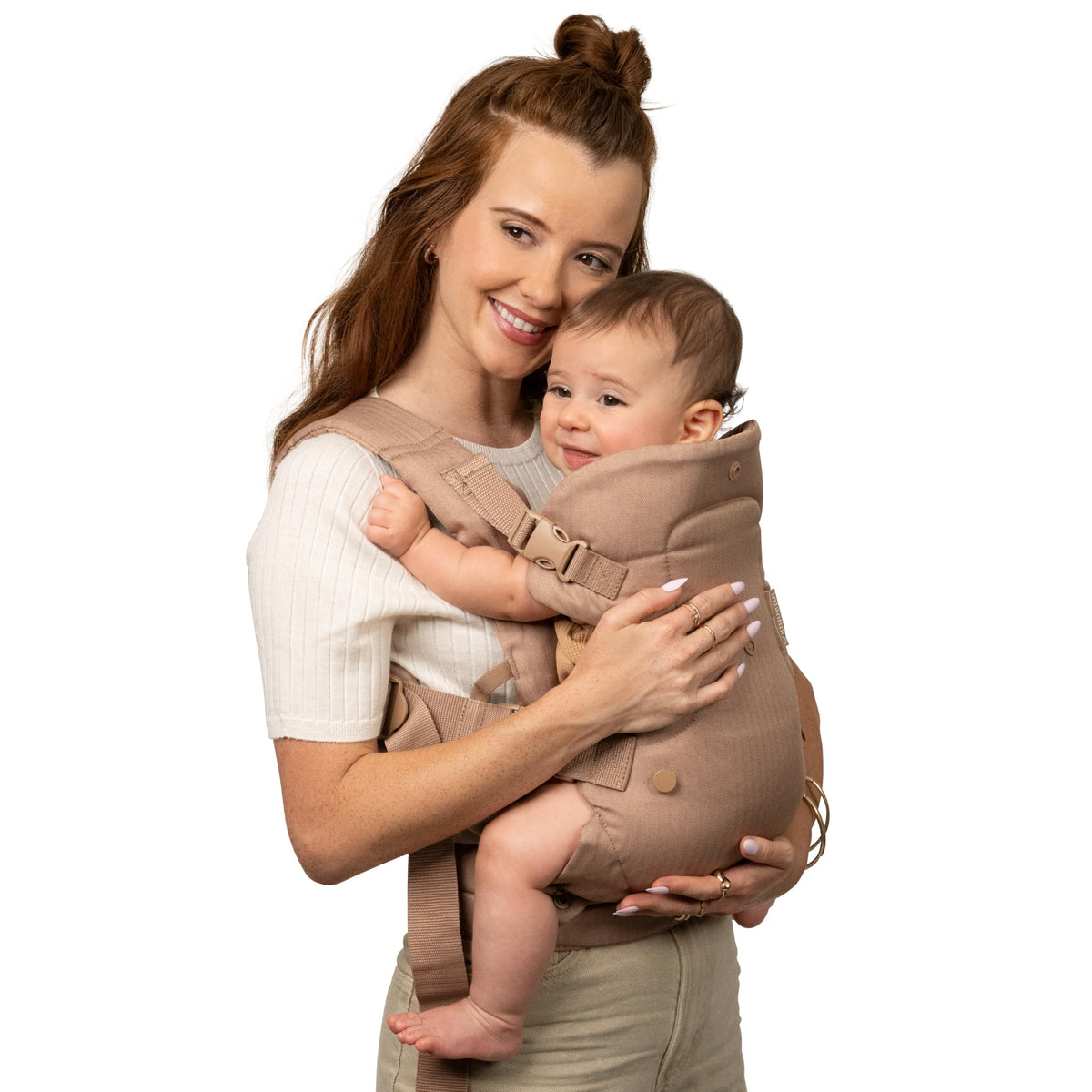 Infantino Flip Advanced 4-in-1 Baby Carrier - Ergonomic, Convertible, Face-in and Face-Out Front and Back Baby Carrier for Newborn to Toddler 3,6-14,5kg, Grey