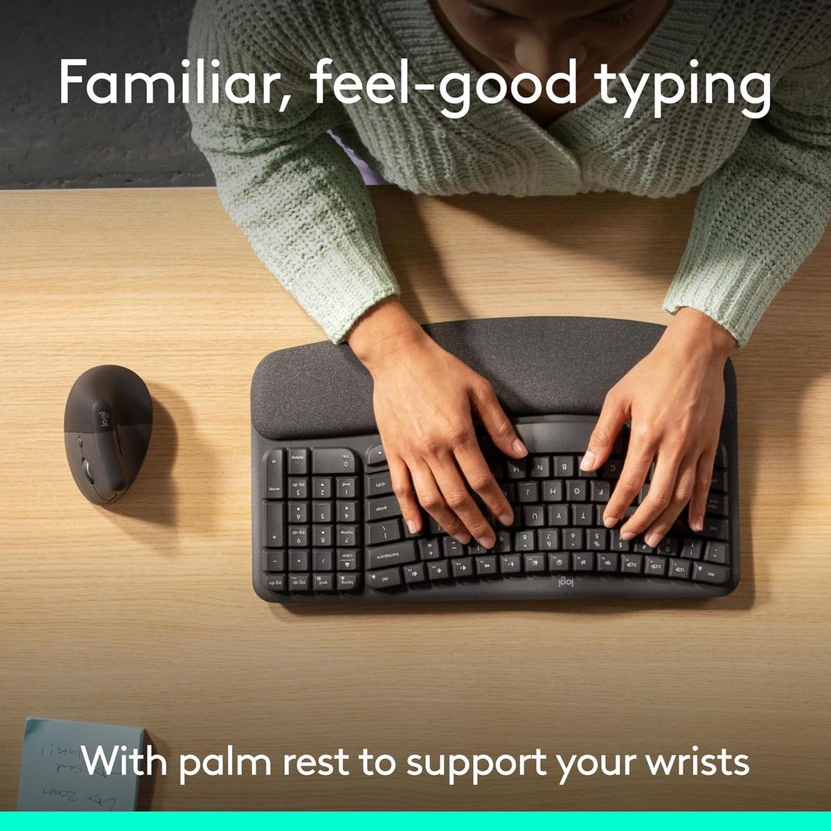 Logitech Wave Keys & Lift Vertical Mouse