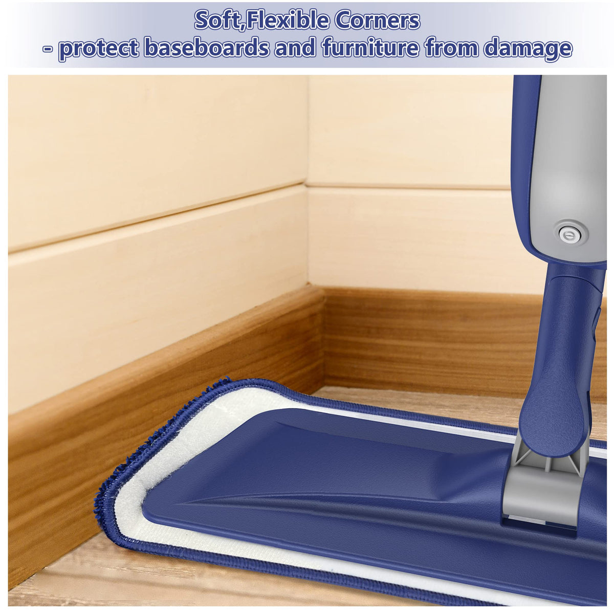 Spray Mops For Cleaning Floors - Microfiber Floor Mop with 3 Washable Pads
