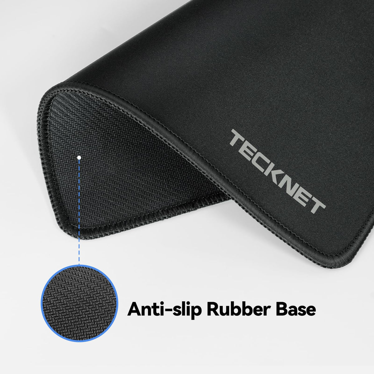 TECKNET Mouse Mat, 270 x 210 x 3 mm Gaming Mouse Pad - Grey