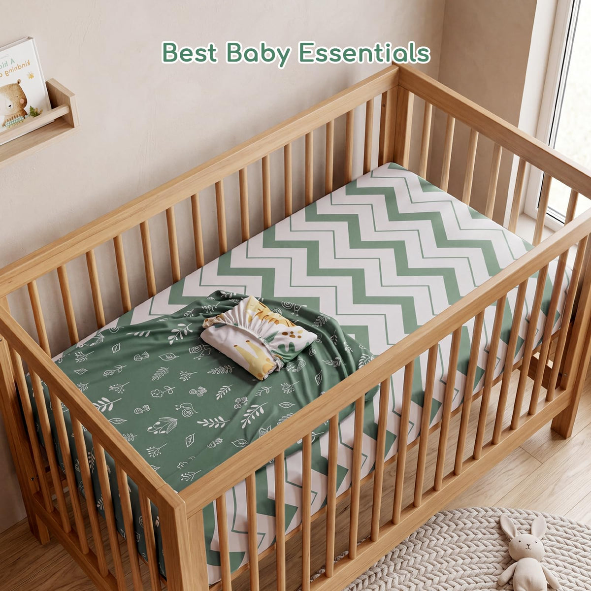 Cot Bed Sheets 120x60 cm Fitted for Baby and Toddler