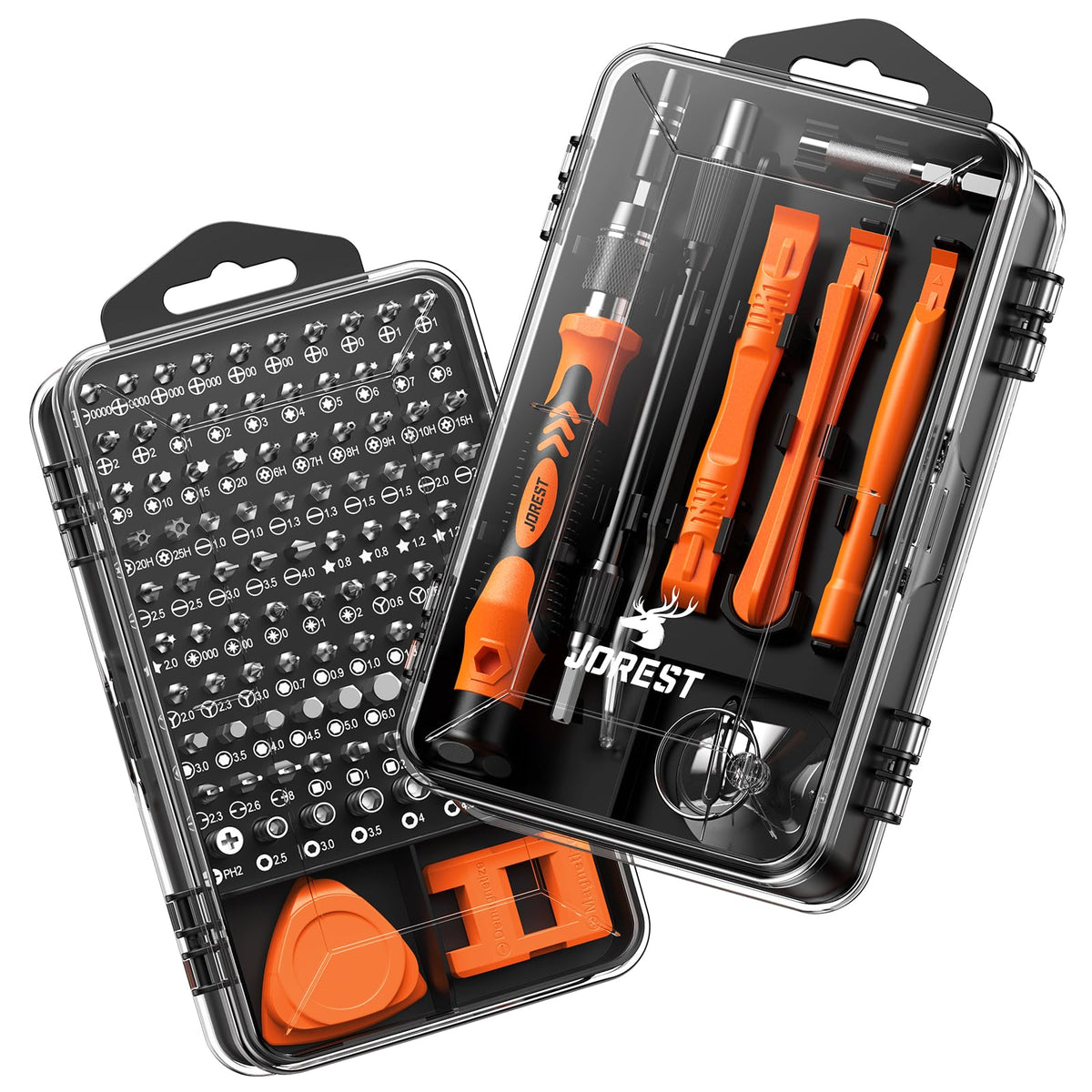 JOREST Precision Screwdriver Set, Small Screwdriver with Torx T5 T6 T8 T9, Triwing Y00, Star P5, Mini Repair Tool Kit for Laptop, Switch, PS5,Xbox, MacBook, iPhone, Ring Doorbell, Watch, Glasses