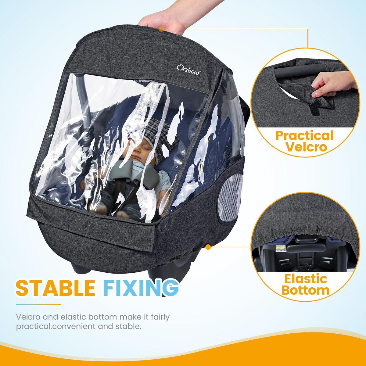 Orzbow Universal Rain Cover, Easy Access Door