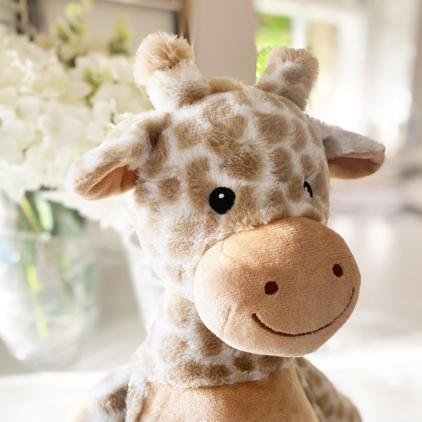 Personalised Photo Comfort Keepsake Giraffe Teddy | Custom Photo & Message | Sympathy Gift, Remembrance, Present