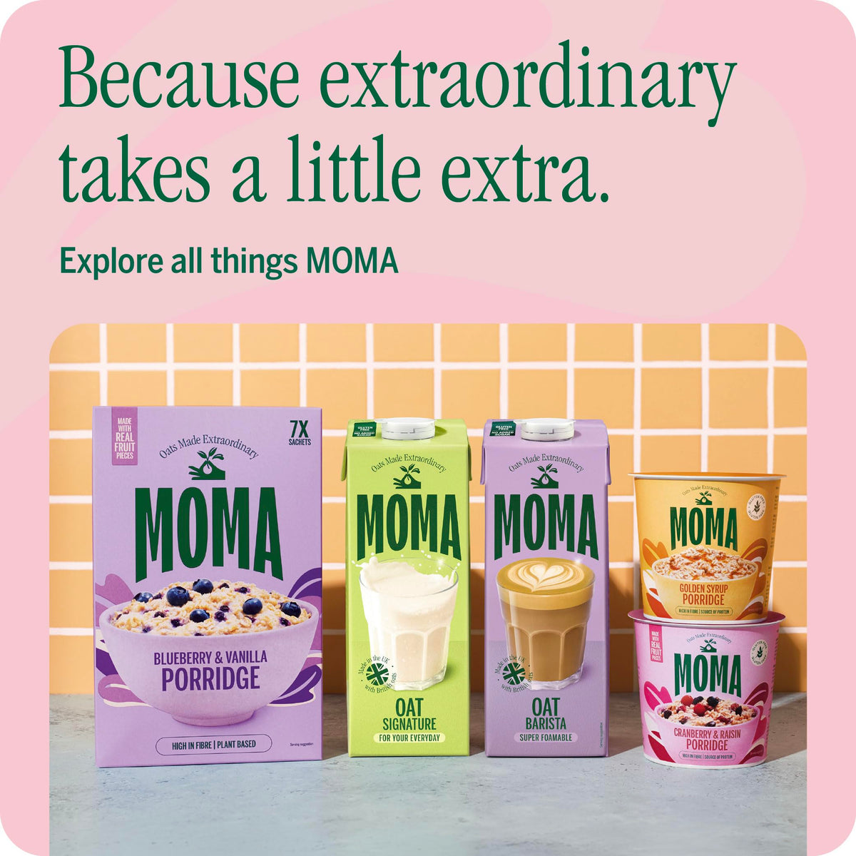 MOMA Pistachio Oat Drink • 1L • No Added Sugar • Vegan, Nut Free & GF