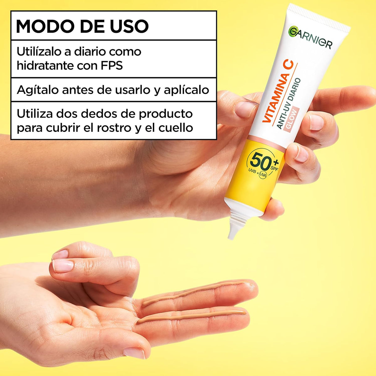 Garnier Vitamin C* Daily UV Brightening Fluid Sheer Glow, SPF50+, 40ml