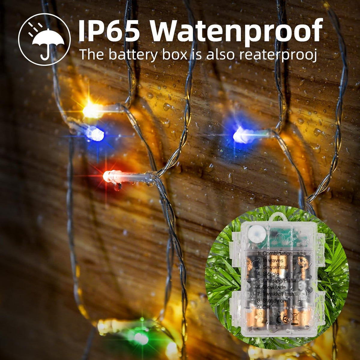 Fairy Lights,5M/50 LED Battery Operated String Lights for Indoor Outdoor Bedroom Lighting, Wedding Decor, Party, Garden, Christmas, Tree Decoration(Warm White, 2-Pack)