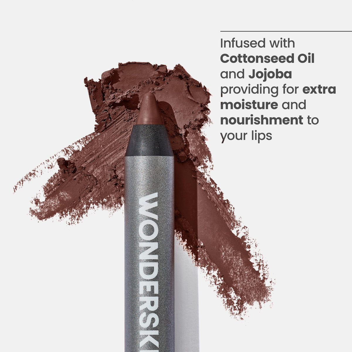 Wonderskin Lip Liner Pencil - 360 Contour Lipliner, Long Lasting, Sharpenable, Waterproof and Transfer-Proof Nude Lip Liner Pencil (Blush)