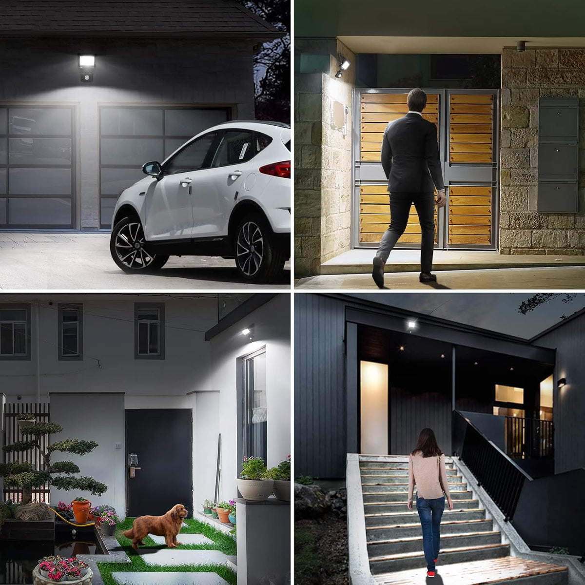Lepro Security Lights Outdoor Motion Sensor 10W 850 Lumen Waterproof