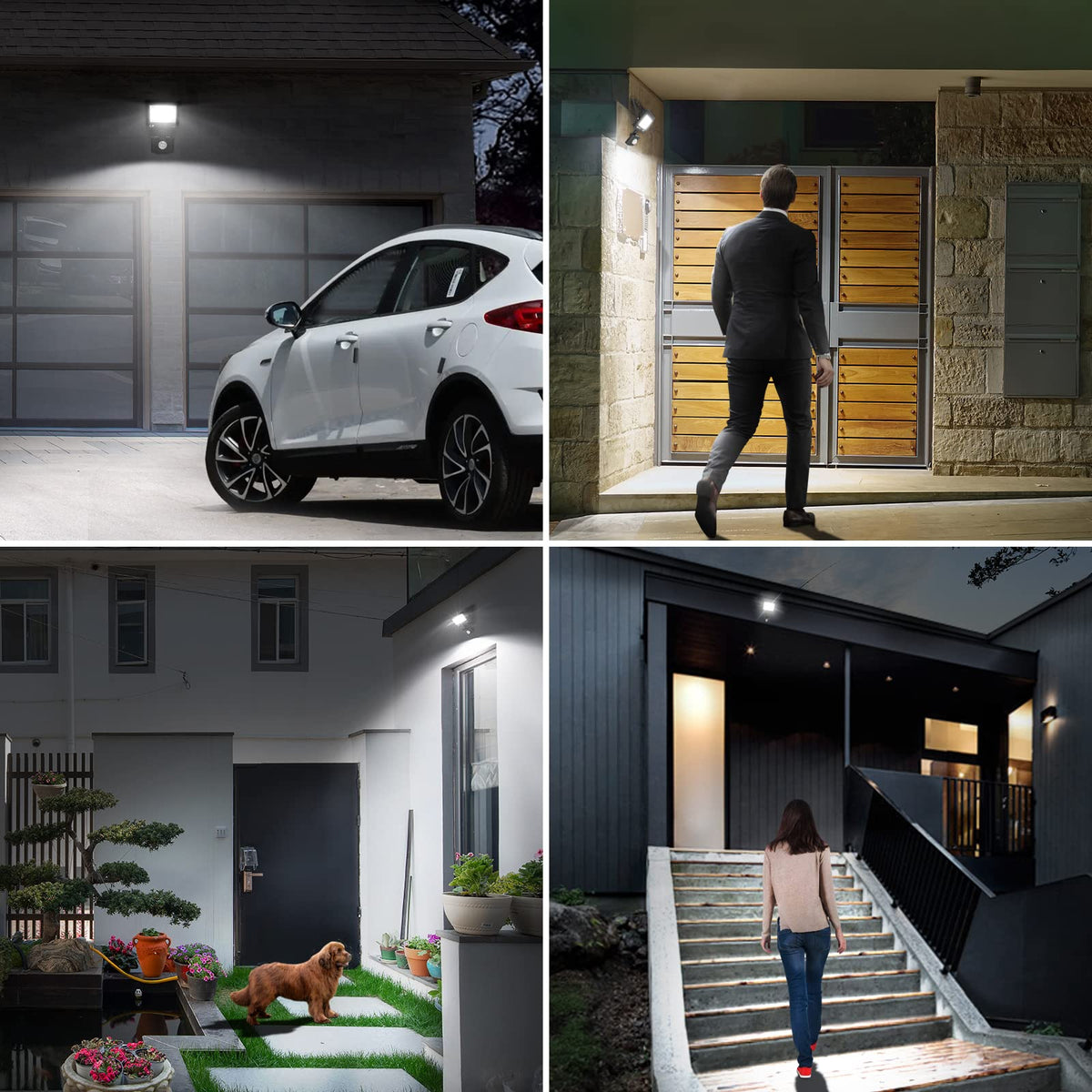 Lepro Security Lights Outdoor Motion Sensor 10W 850 Lumen Waterproof