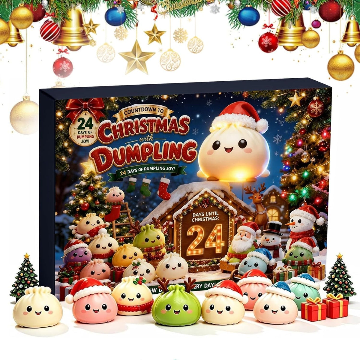 2026 Christmas Advent Calendar, 24 Days Squishies，B