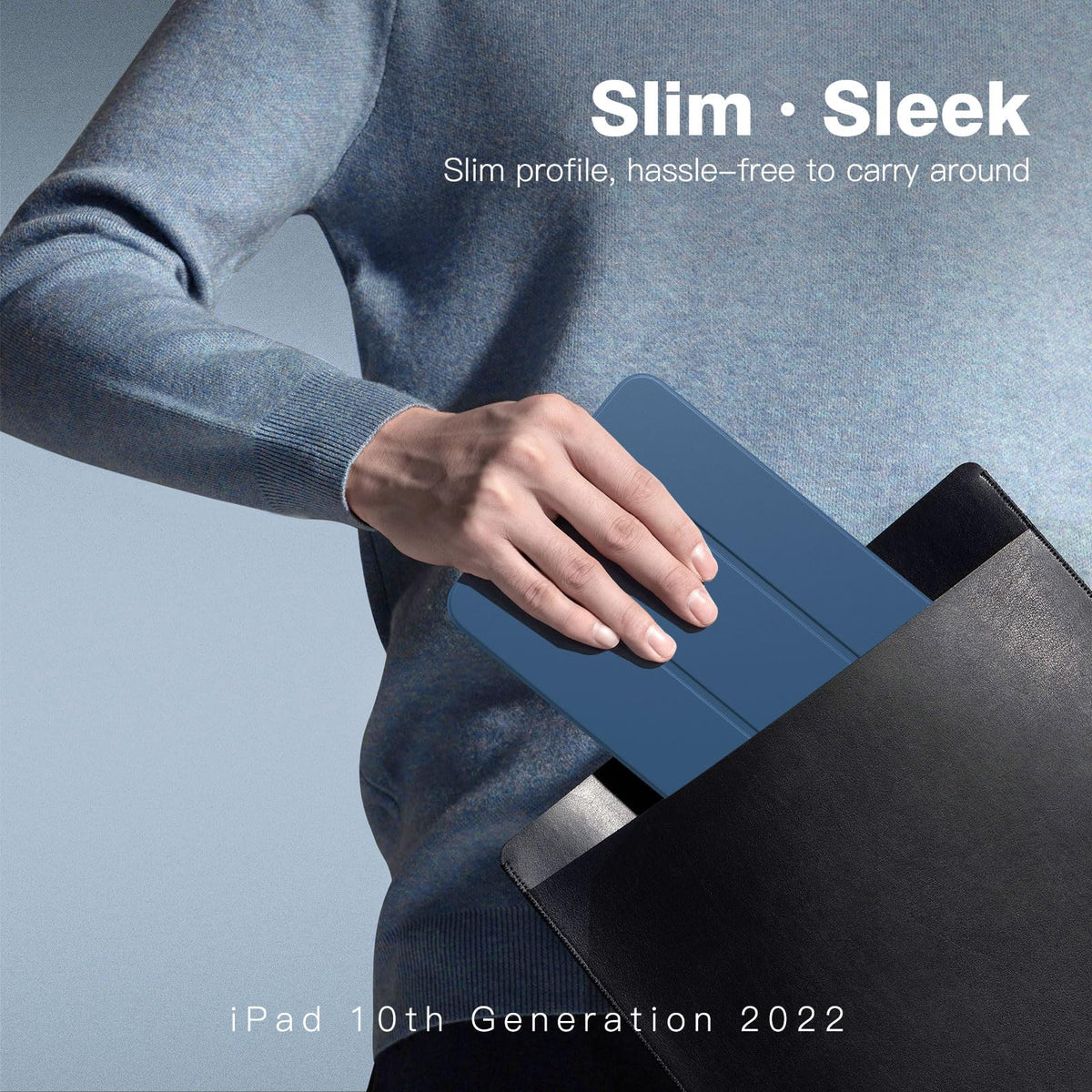 TiMOVO Case for iPad A16 11th Gen 11"/10th Gen 10.9", Abyss Blue