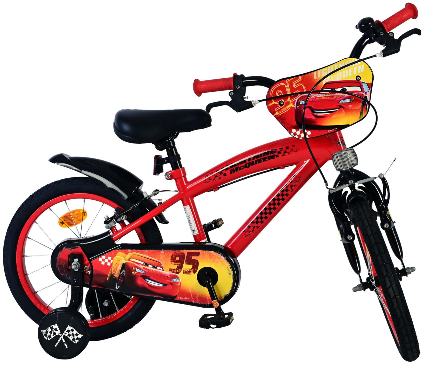 Volare Official Marvel Spider-Man Kids Bike 12" with Stabilisers — Ages 3-4