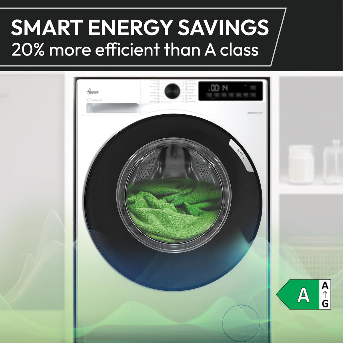 Hoover Pro Wash&Dry Series 3 Washer Dryer, 10+6kg, Graphite & Black, A-20%
