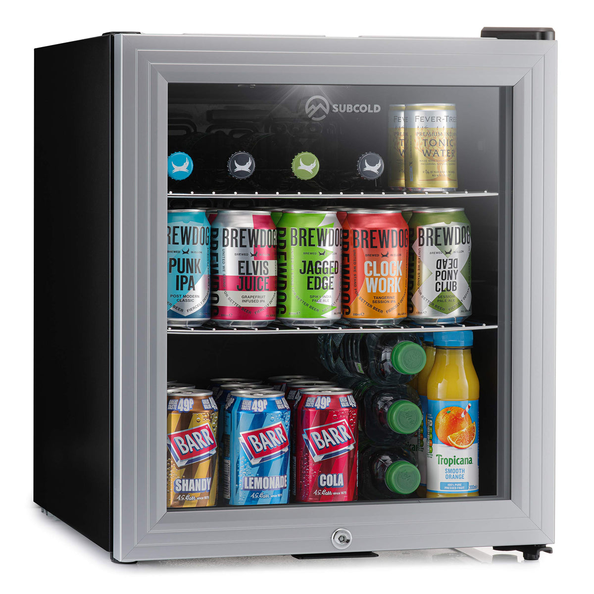 Subcold Super50 LED Beer Fridge | 55 Cans | 3-18°C | Glass Door