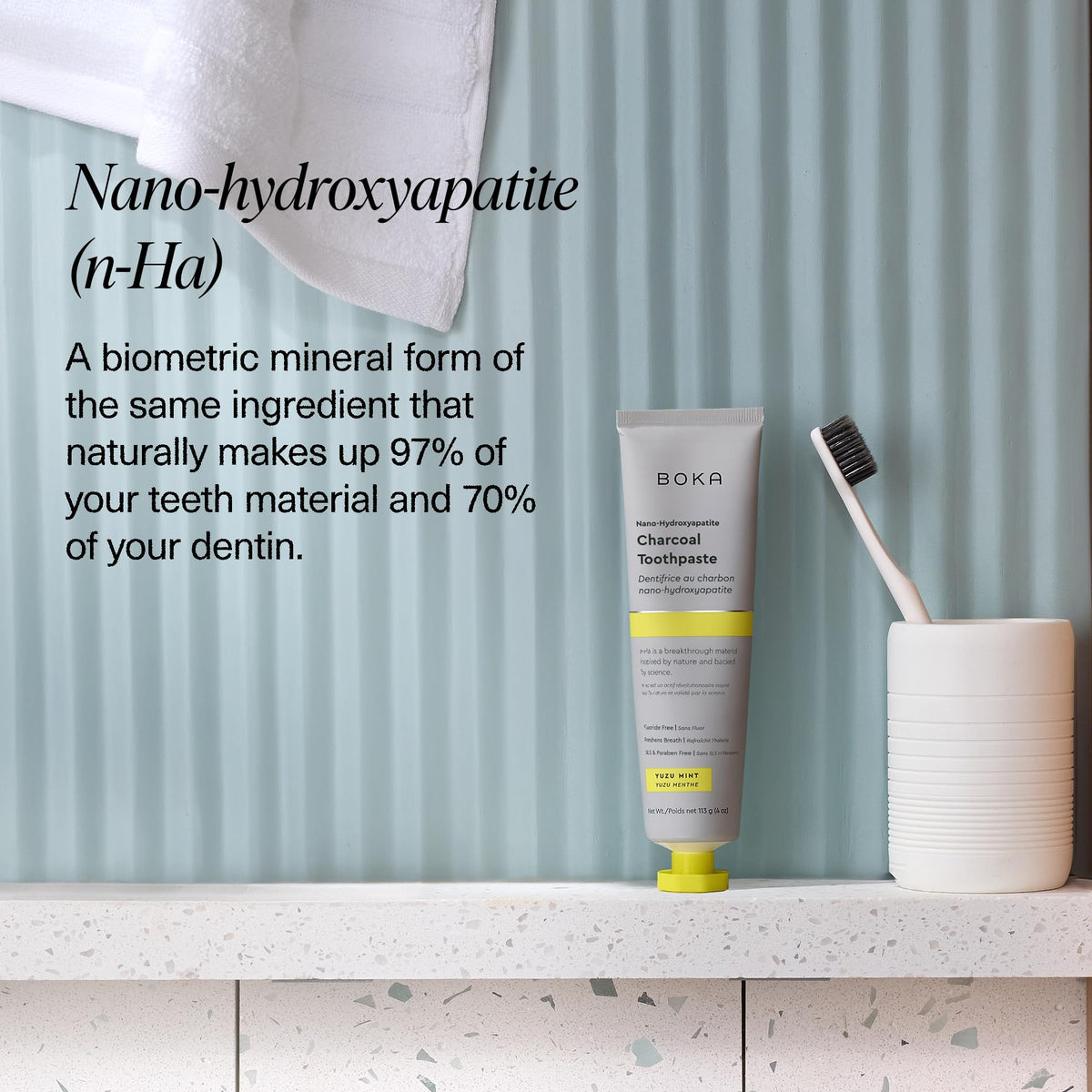 Boka Toothpaste - Fluoride Free Toothpaste, Nano Hydroxyapatite Toothpaste