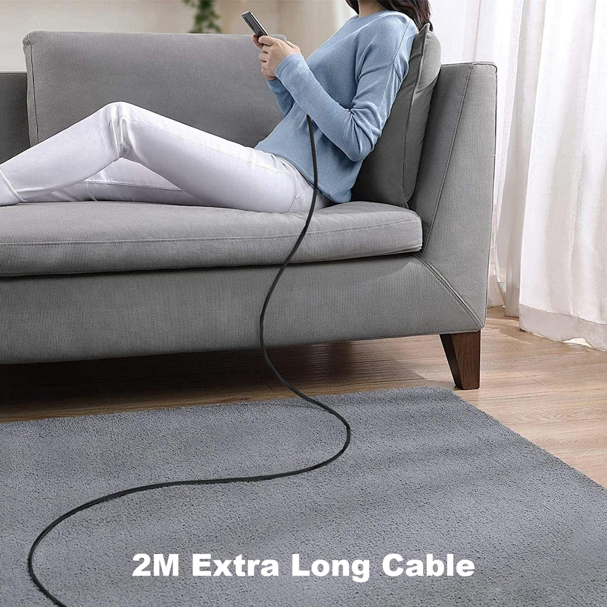 USB C to USB C Charger Cable 2M 2Pack, 60W Nylon Braided USB C to C Cable Original Fast Charge Type C Data Cable for iPhone 18 Pro Max/Duo/Fold/17e/17Air/16/Plus, Samsung Galaxy S26 S25, MacBook Air