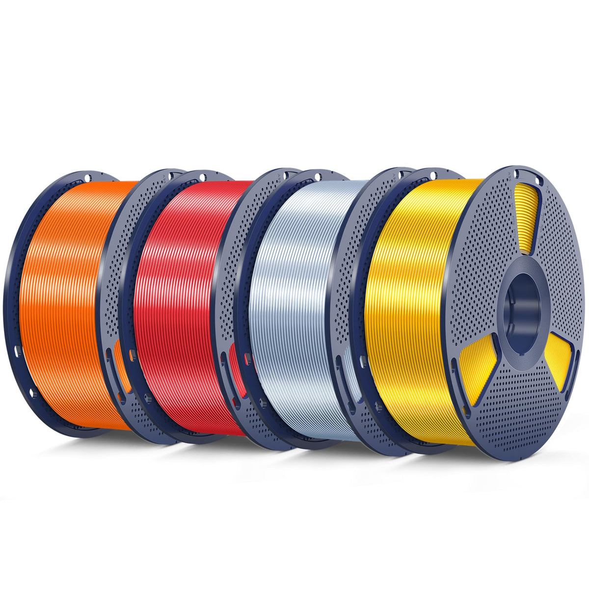 SUNLU Silk PLA+ Filament, Shiny Metallic Silk 3D Filament 1.75mm