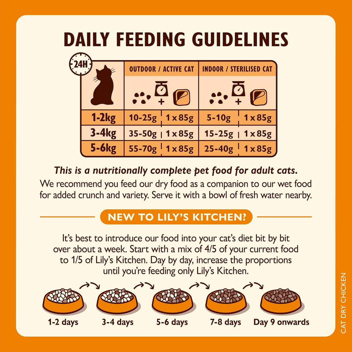 Lily’s Kitchen Chicken with Veggies, Complete, Adult Cat Dry Food (2kg), With Natural Ingredients, Grain-Free Recipe, Balanced Nutrition, Proper Kibble, Dry Cat Food Chicken