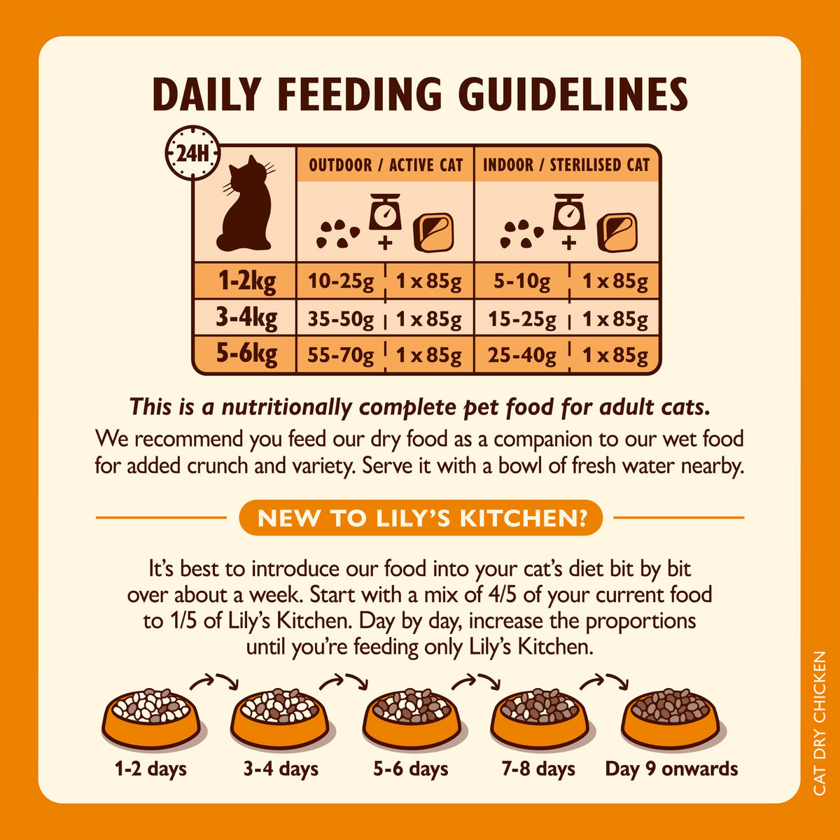 Lily’s Kitchen Chicken with Veggies, Complete, Adult Cat Dry Food (2kg), With Natural Ingredients, Grain-Free Recipe, Balanced Nutrition, Proper Kibble, Dry Cat Food Chicken