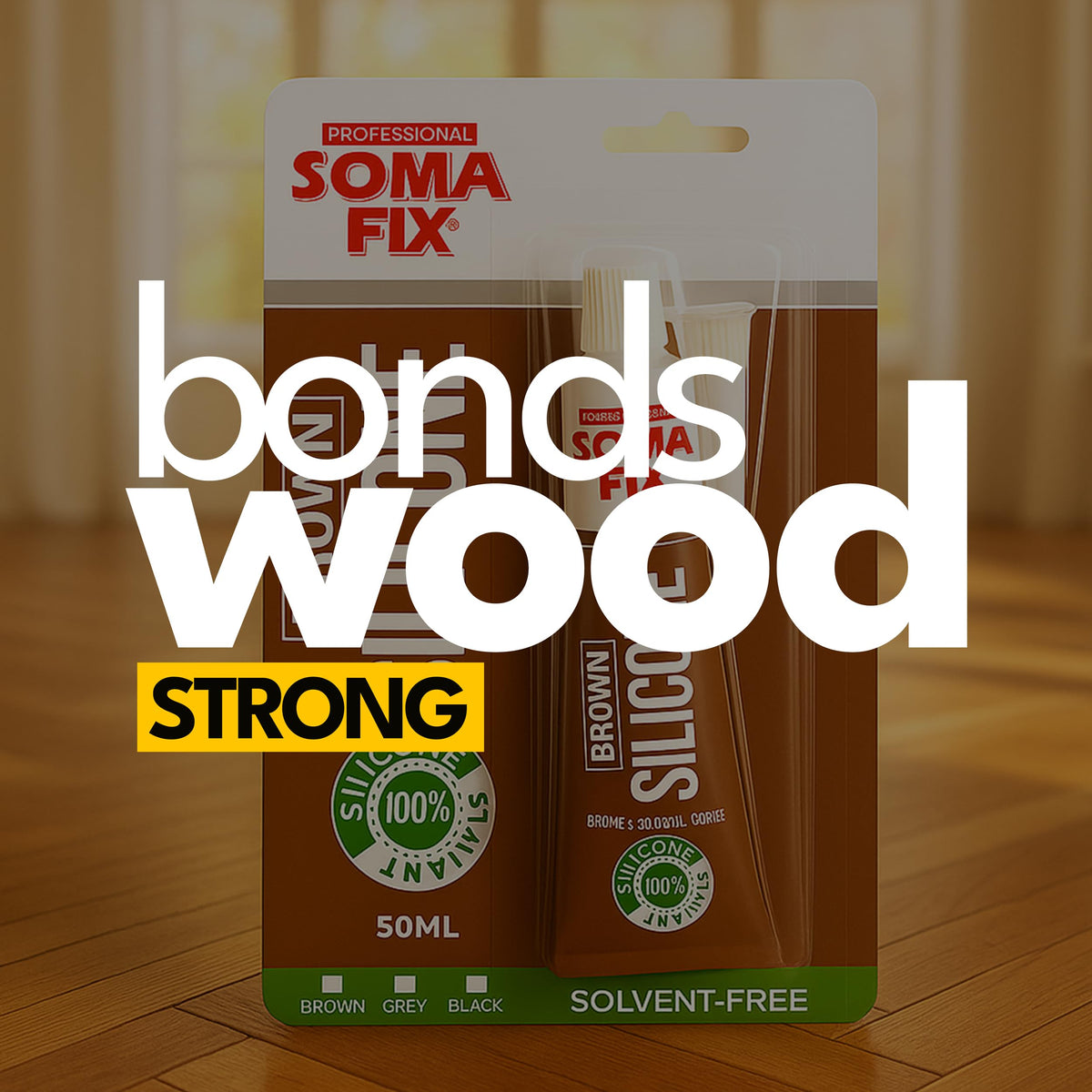 Black Silicone Sealant (No Gun Required) Flexible & Waterproof Sealant