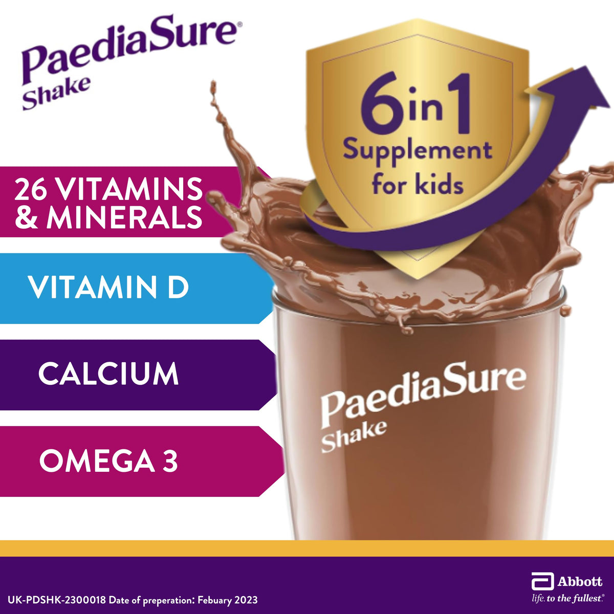 PaediaSure Shake – Cookies & Cream – Multivitamin for Kids – 400g