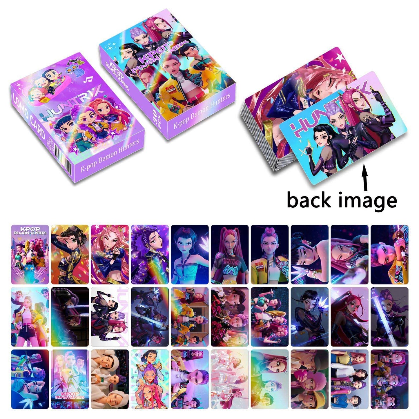 Sanmatic K-Pop Demon LOMO Cards Classic Card Set for Kids Playing for Party Favors and Gift