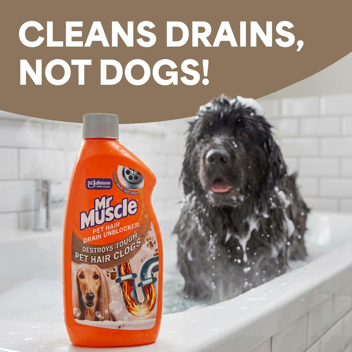 Mr Muscle Drain Foamer (500 ml) Drain Cleaning Foam to Unblock & Eliminate Odour