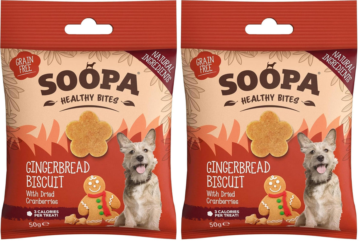 Soopa Strawberry Dog-Quiri Healthy Bites, Dog Training Treats, 50 g, 1-Pack