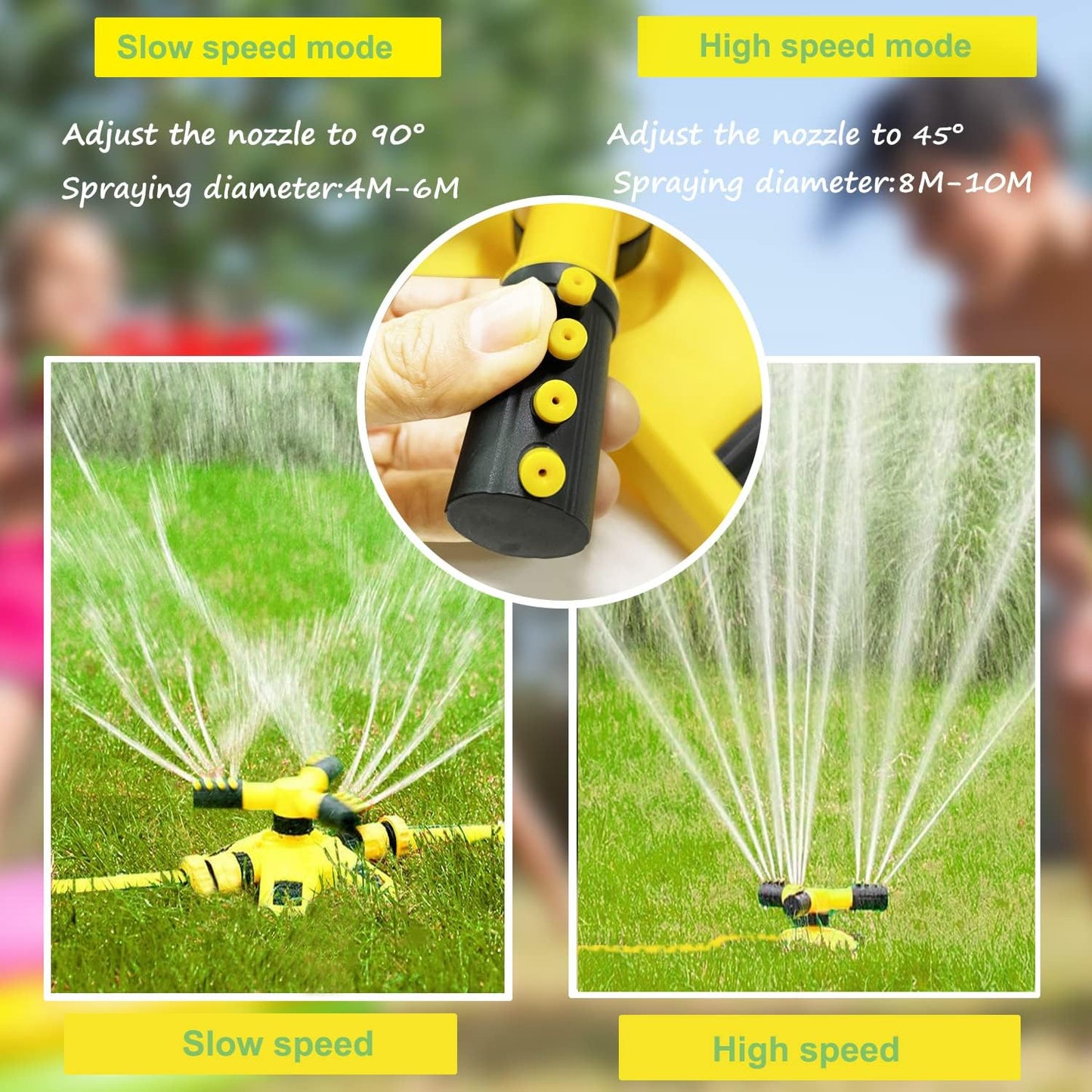 Garden Water Sprinkler Toy for Kids 3-7 Years Old - Outdoor Lawn and Vegetable Yard Sprinkler for Toddlers