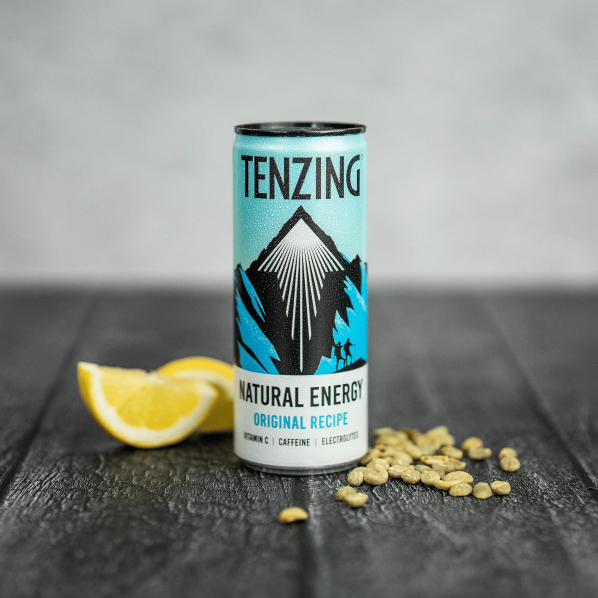 TENZING Natural Energy Drink, Plant Based, Vegan, & Gluten Free, +BCAA, Apple & Seaberry, 330ml (Pack of 12) - Packaging may vary