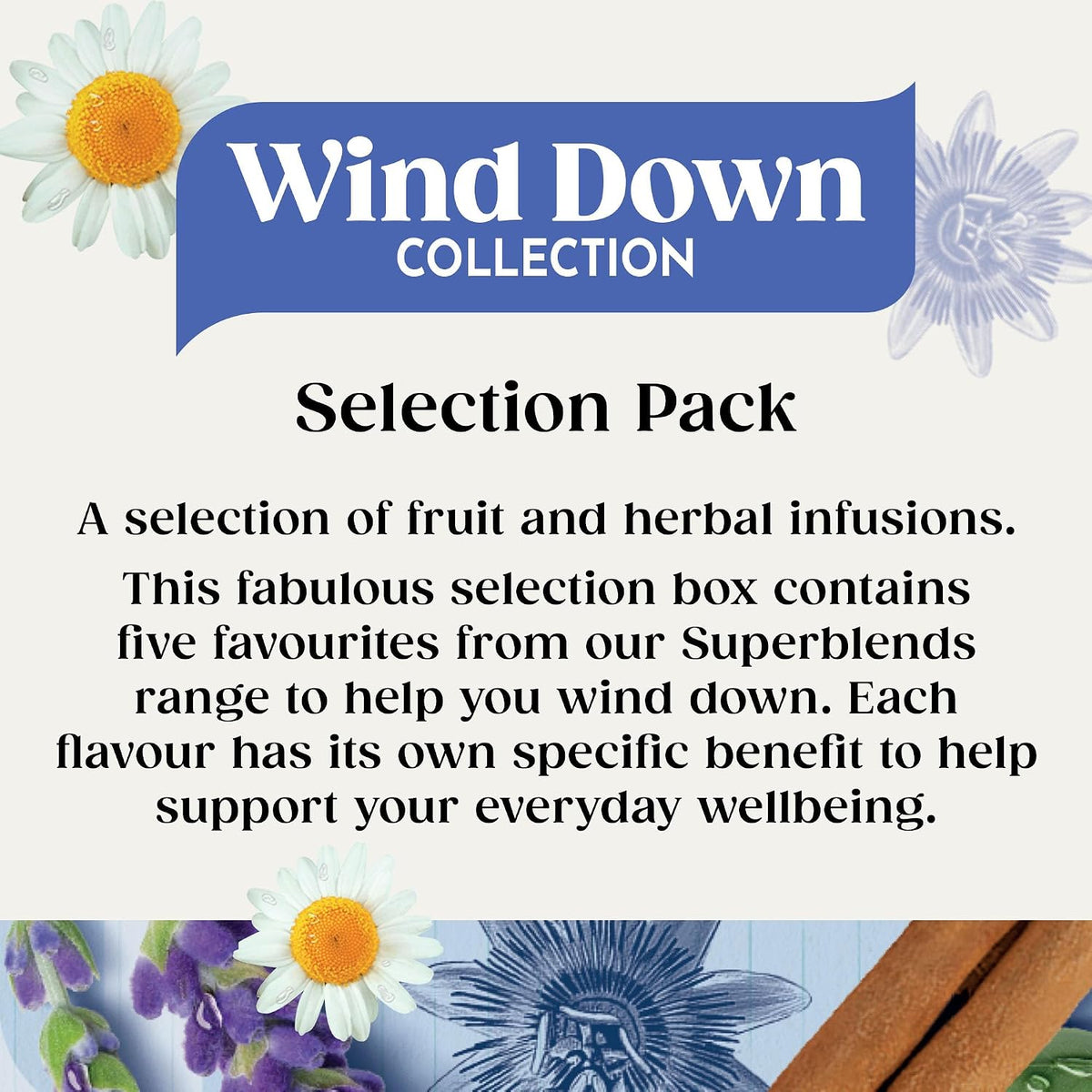 Twinings Superblends Wind Down Tea Collection Pack, 20 Tea Bags