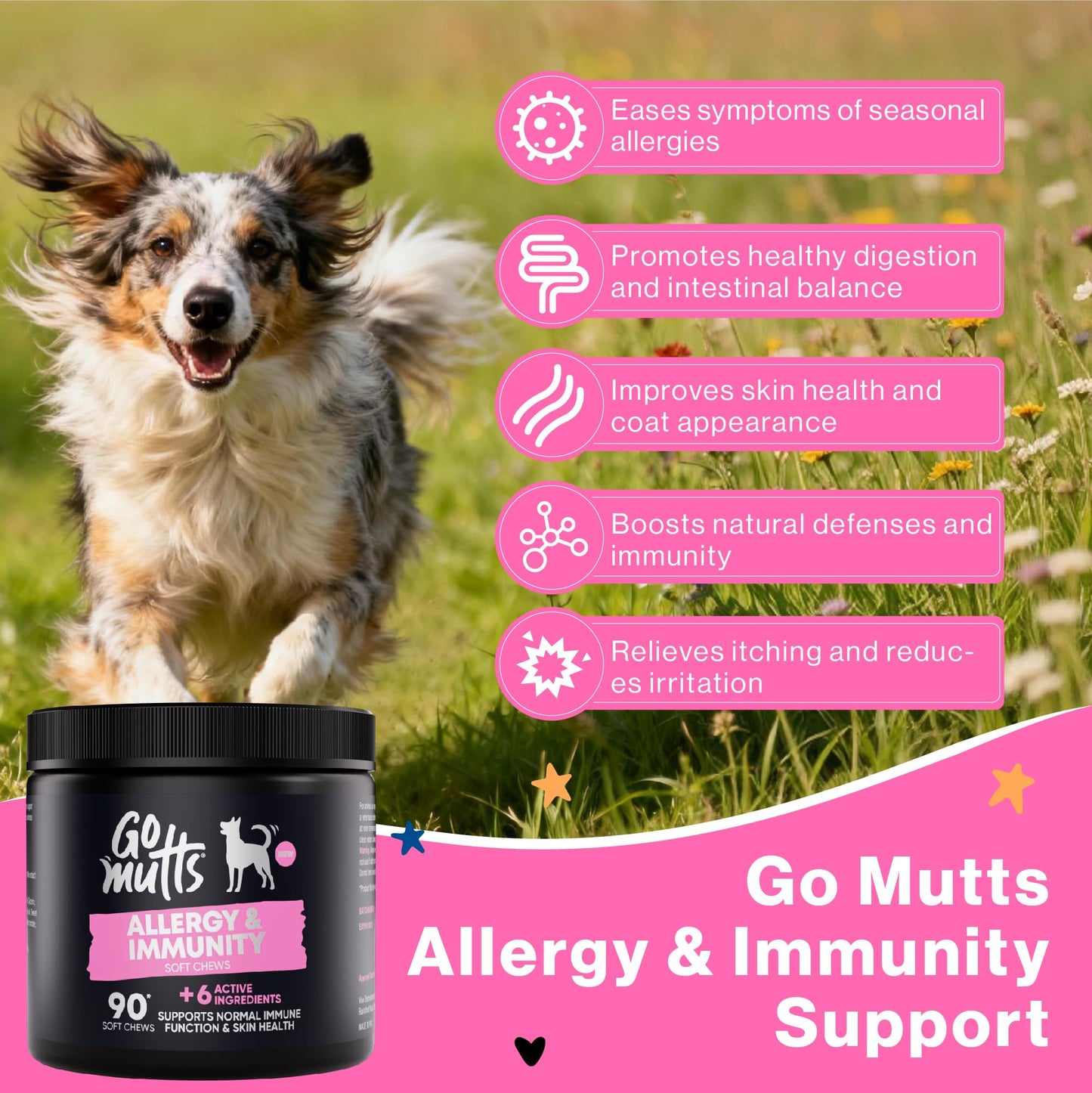 Joint Supplements for Senior Dogs, 120 Tablets with Glucosamine, Green Mussel & Vitamin C, Senior Dog Joint Supplements - Relieve Stiff Joints & Support Mobility for Your Dog
