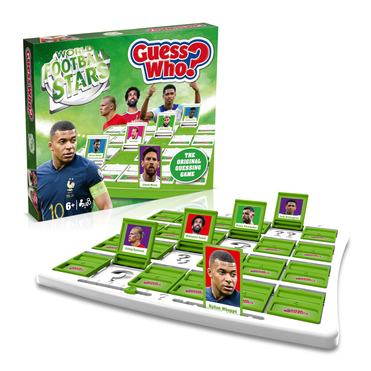 Winning Moves Super Mario Guess Who? Board Game, Play with classic Nintendo characters including Mario, Luigi, Peach, Bowser, and Donkey Kong, 2 players makes a great gift for ages 3 plus