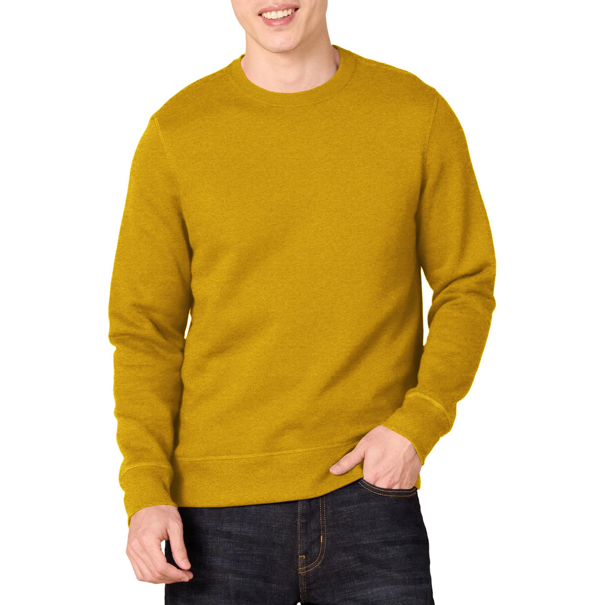 Amazon Essentials Men's Fleece Crew Neck Sweatshirt (Available in Big & Tall)