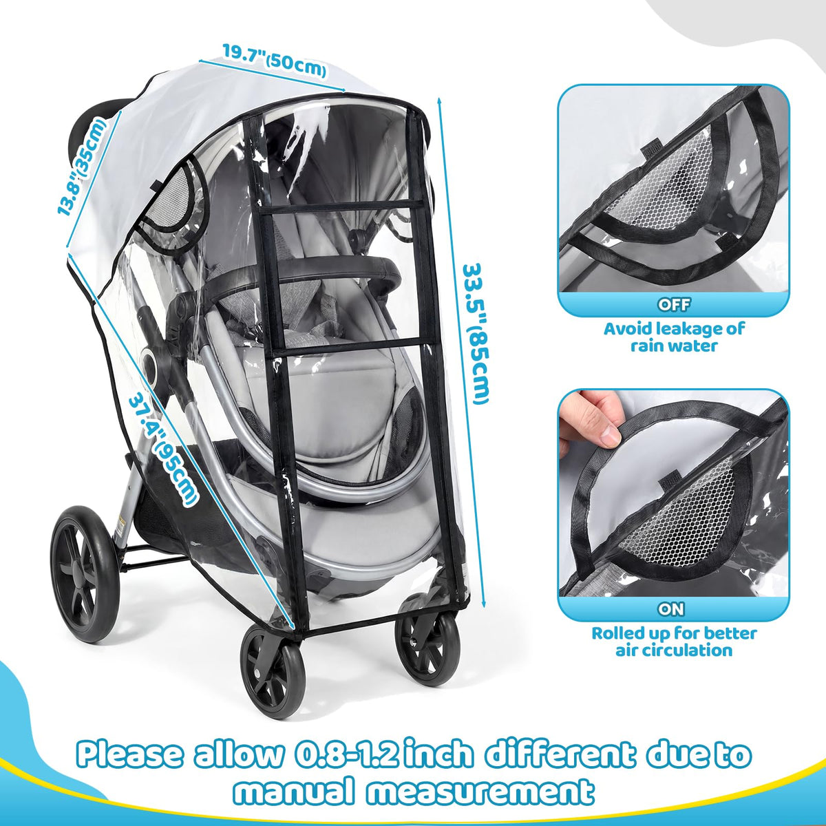 Orzbow Universal Rain Cover, Easy Access Door