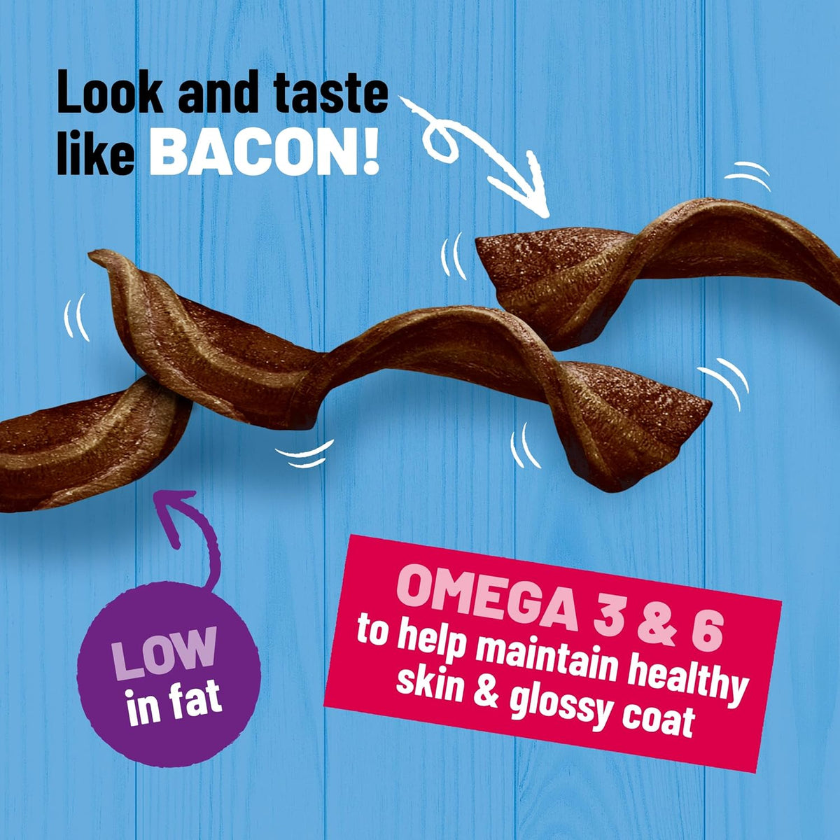 BAKERS Sizzlers Bacon Dog Treats 315g (Pack of 3)