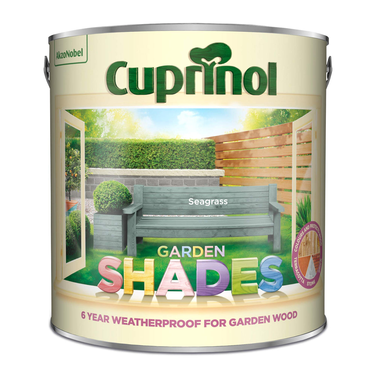 Cuprinol Garden Shades Exterior Woodcare, Country Cream, 1 Litre