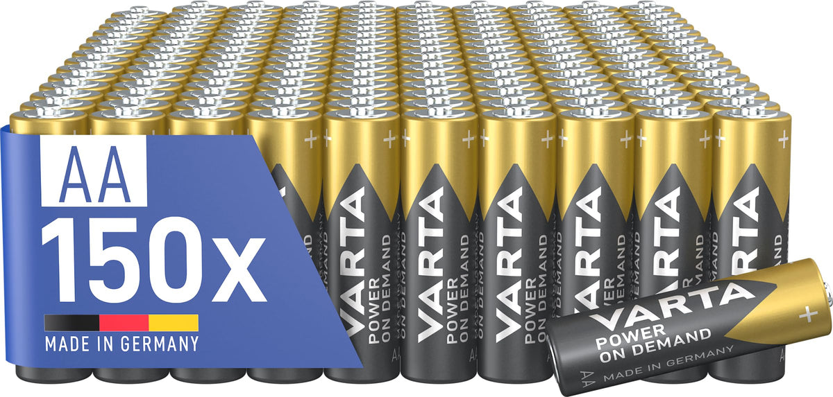 VARTA Batteries AA, Pack of 40, Power on Demand, Alkaline, 1.5 V