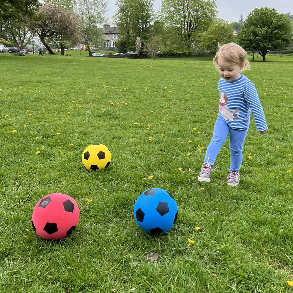 Fun Sport Foam Footballs | Indoor/Outdoor Soft Sponge Foam Soccer Ball | Play Many Games For Hours Of Fun | Suitable For All Ages