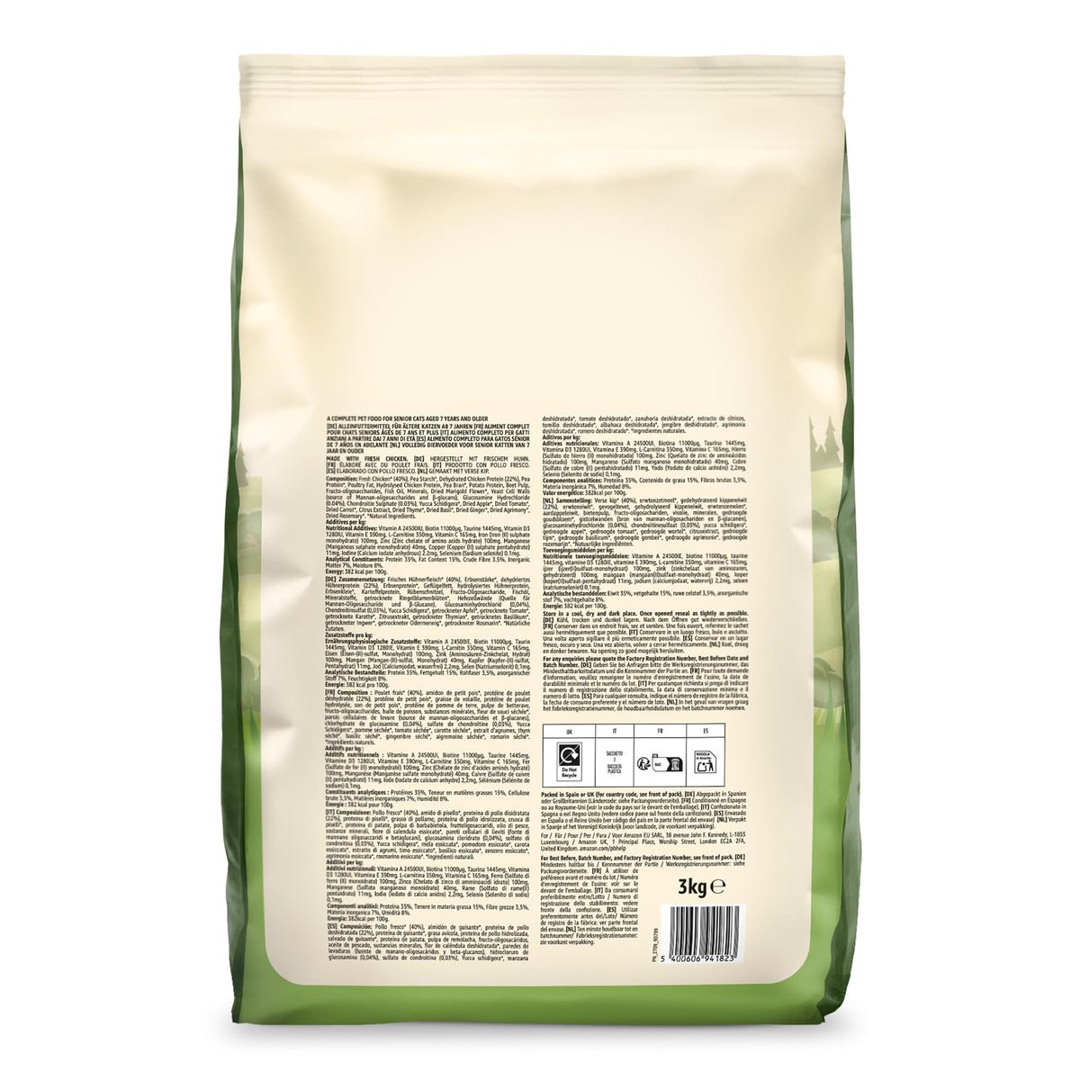 by Amazon Dry Cat Food for Adult Cats, Grainfree Recipe with Fresh Salmon, 1 Pack of 3kg (Previously a Lifelong brand, same product)