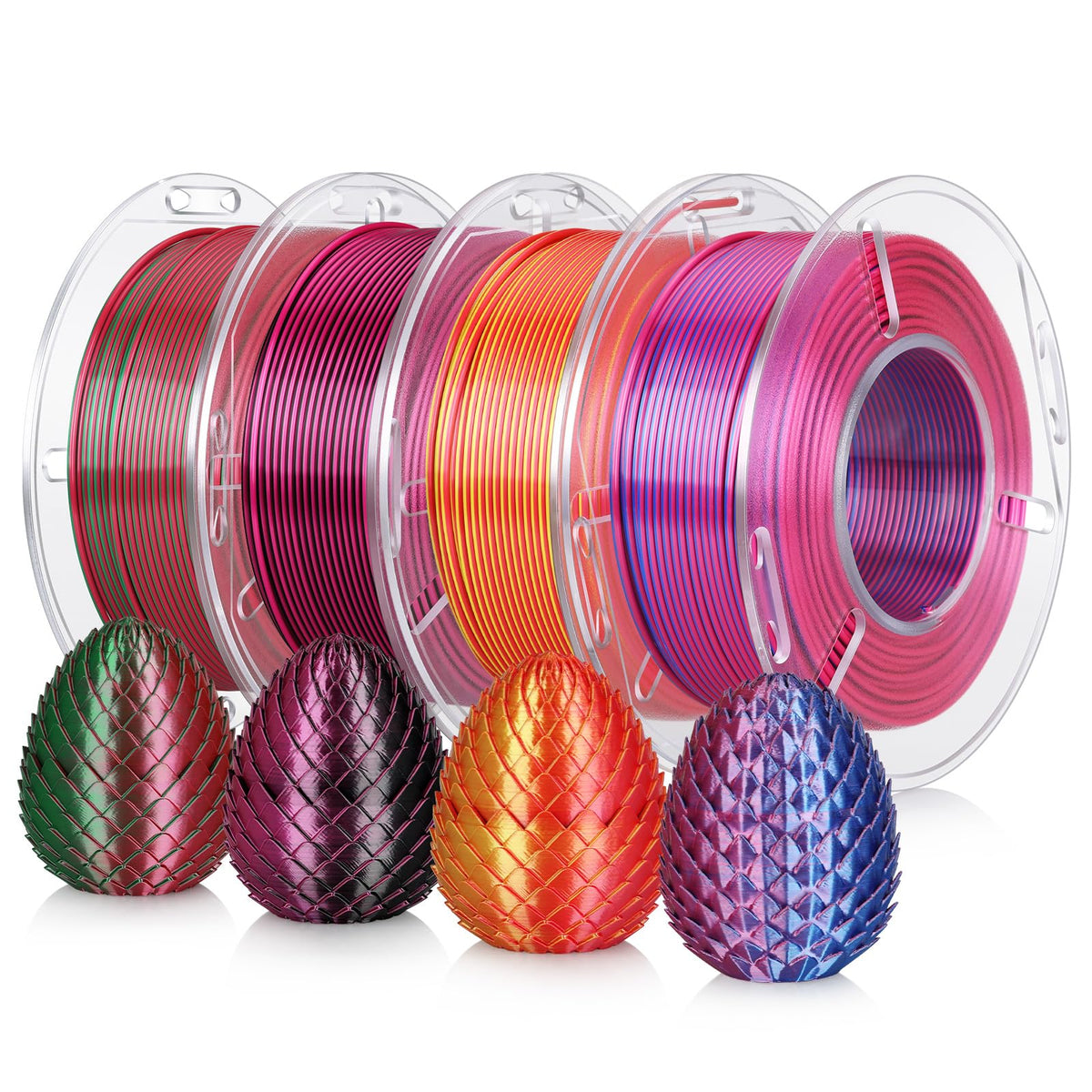 LANDU Filament Dryer 3D Printer Filament Dry Box,2 Spools Double Fast Heating Upgraded Filament Dehydrator Keeping Filaments Dry for 1.75mm/2.85mm One-Key Set for PLA PETG ABS TPU