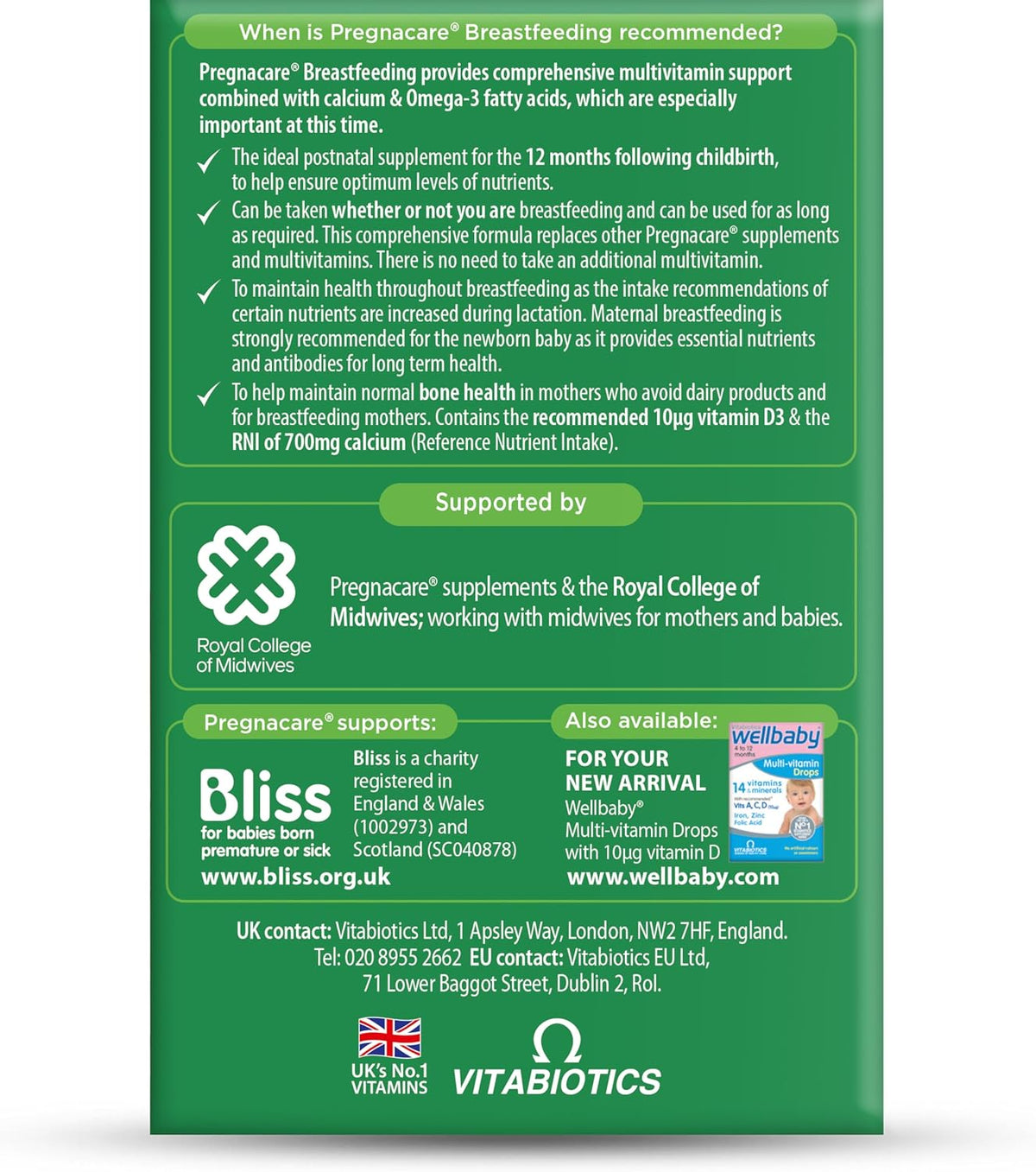 Pregnacare Breastfeeding Vitamins, 84 Count (Pack of 1)