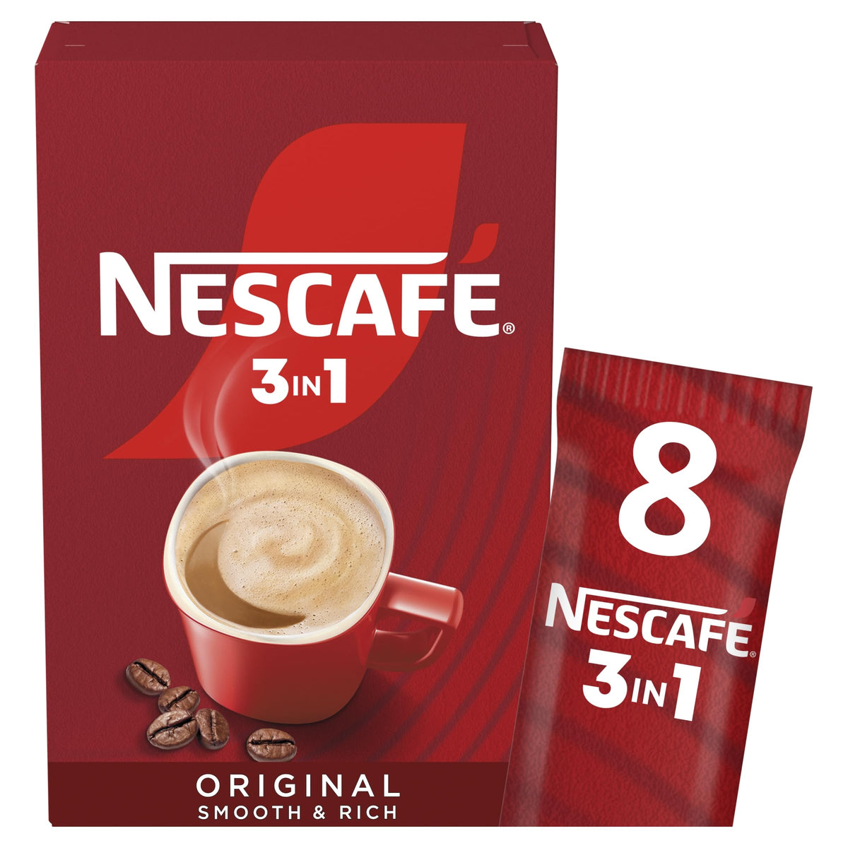 Nescafé 3in1 Original Coffee Sachets 12 x 16g | Pack of 1