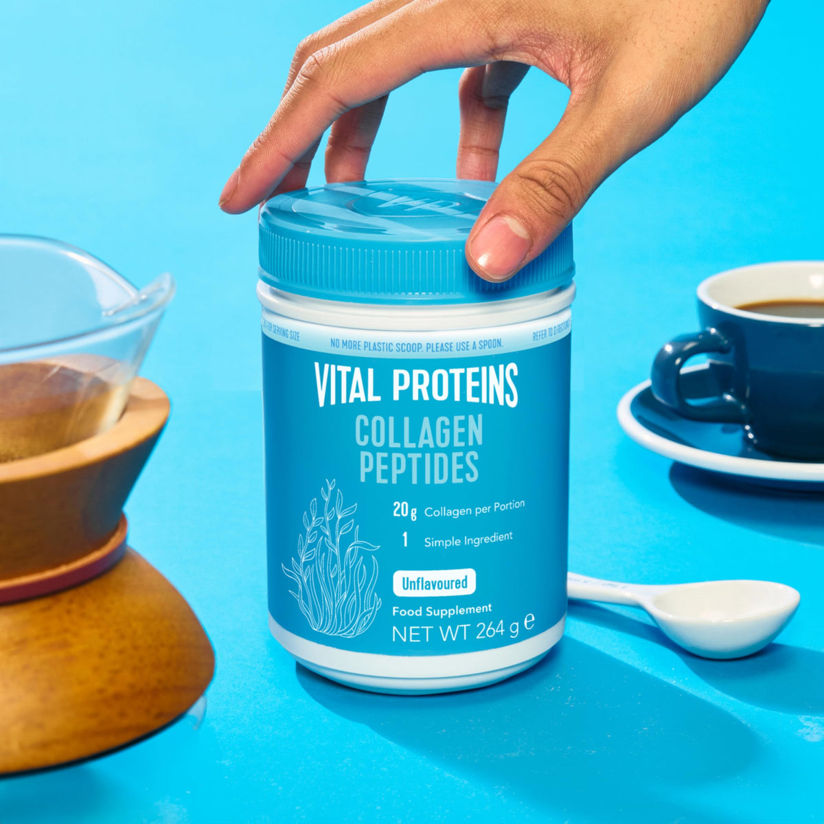 Vital Proteins Collagen Peptides Powder, Cocoa Flavor, Type I & III, 297g
