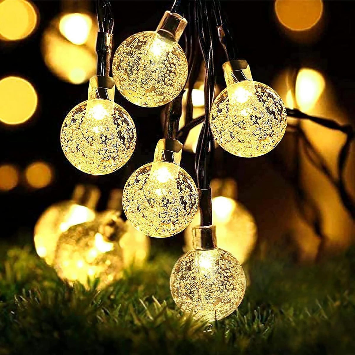 Lezonic Solar String Lights Outdoor, 50LED 7M/23Ft Solar Fairy Lights