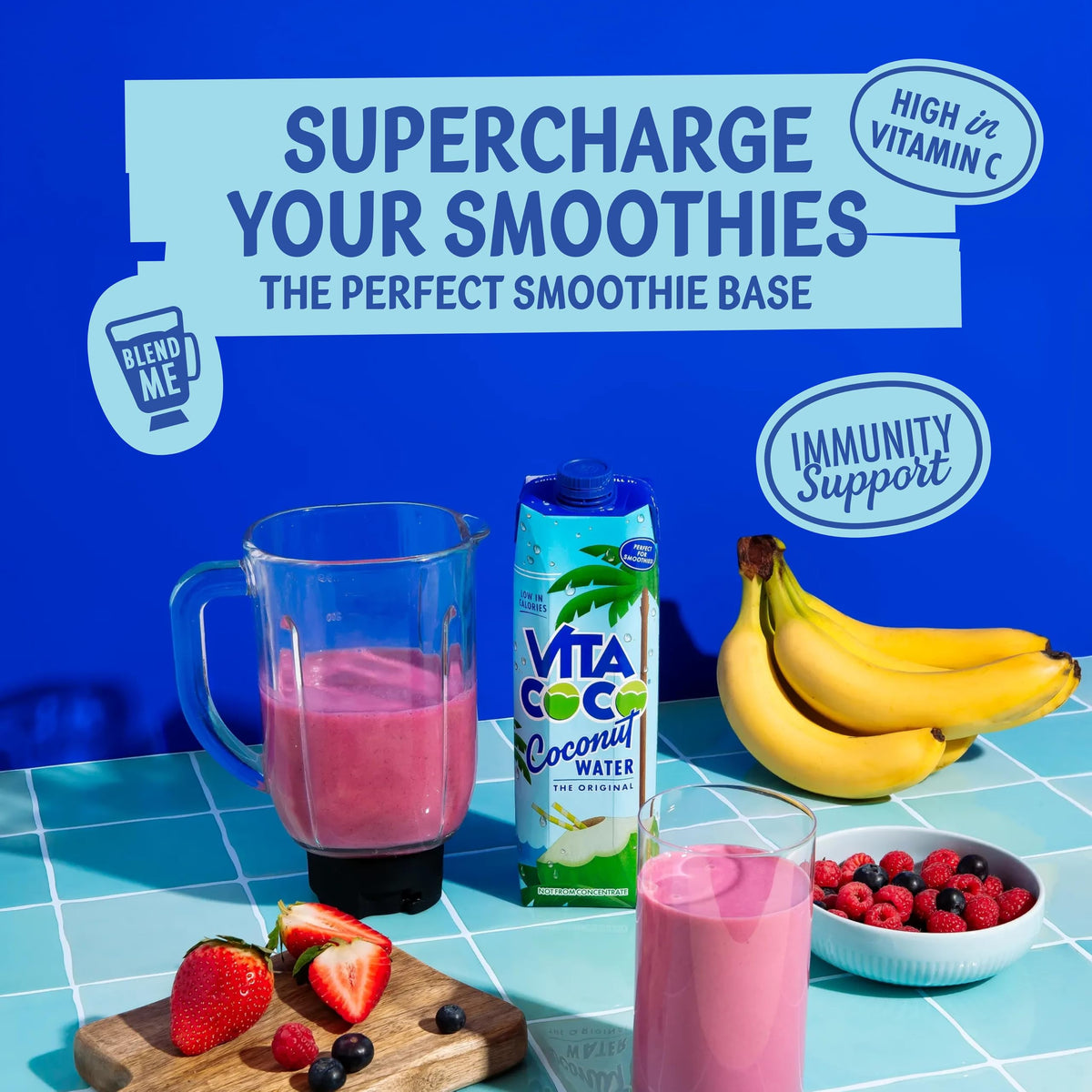 Vita Coco Original Coconut Water Multipack - 12x330ml - Rich in Vitamin C