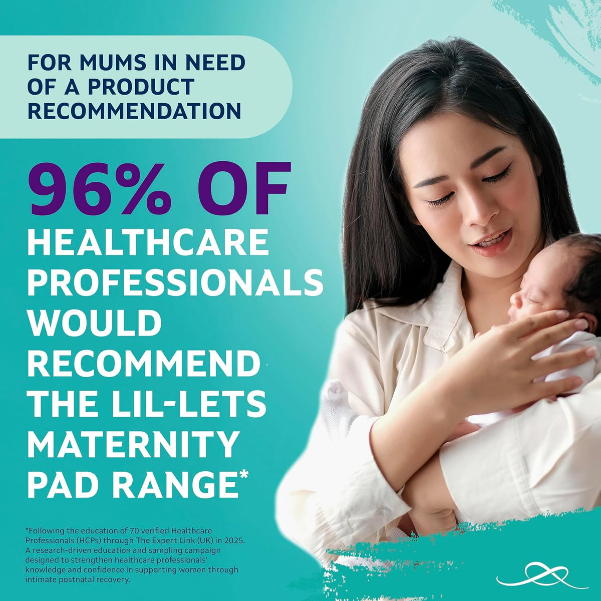 Lil-Lets Maternity Pads, Extra Long Maxi Thick Towels, With Wings, Postpartum/After Birth Essential, 3 Packs of 10 (30 towels), Packing May Vary