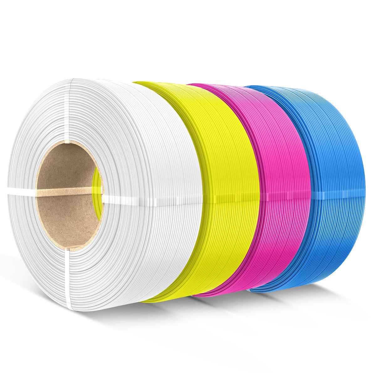 SUNLU 3D Printer Filament PETG Filament Refill 1.75mm,Suitable for SUNLU Third-Generation Reusable spools,Dimensional Accuracy +/- 0.02 mm,1kg per Spool, Pack of 4,4 Black