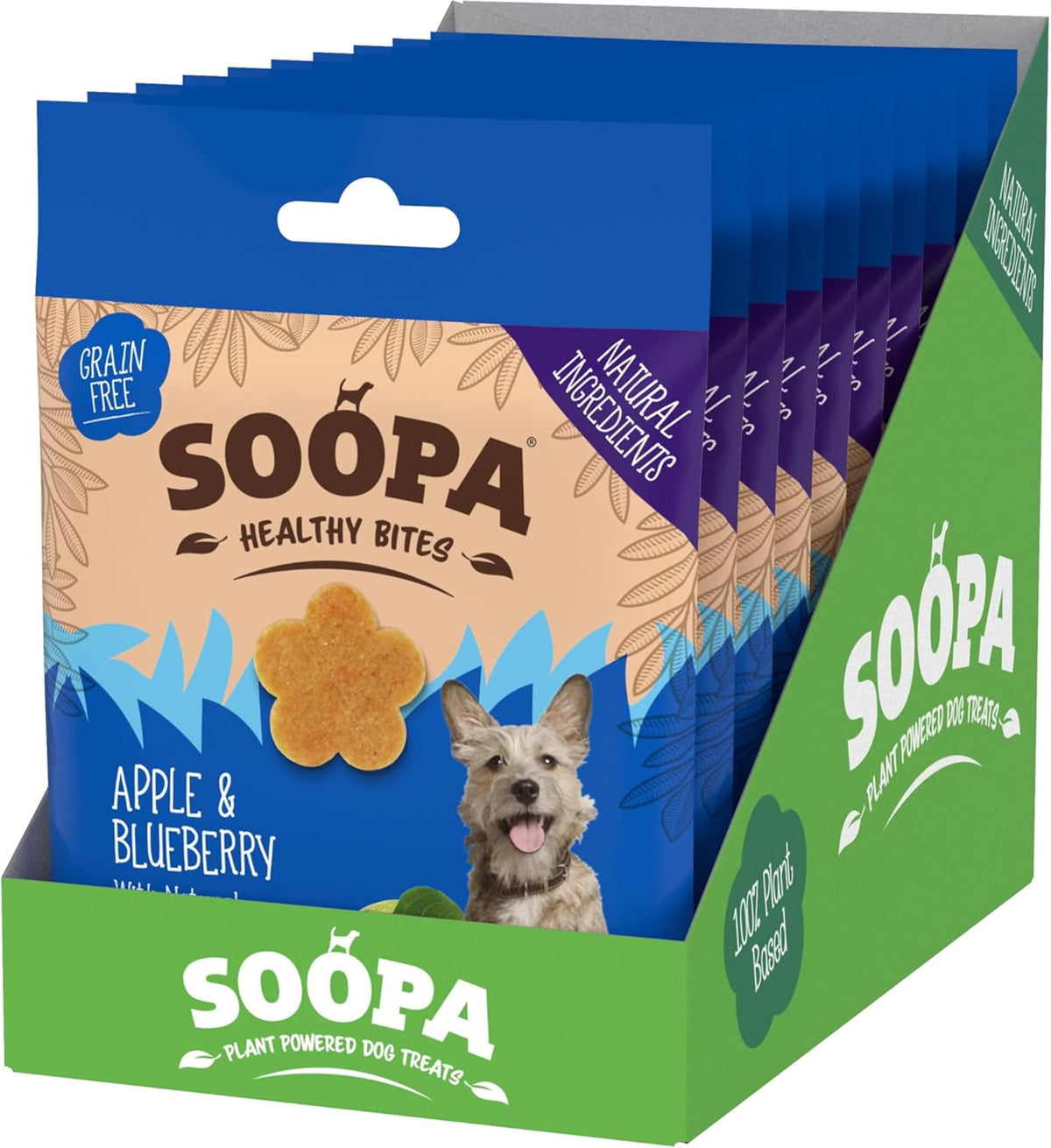 Soopa Strawberry Dog-Quiri Healthy Bites, Dog Training Treats, 50 g, 1-Pack